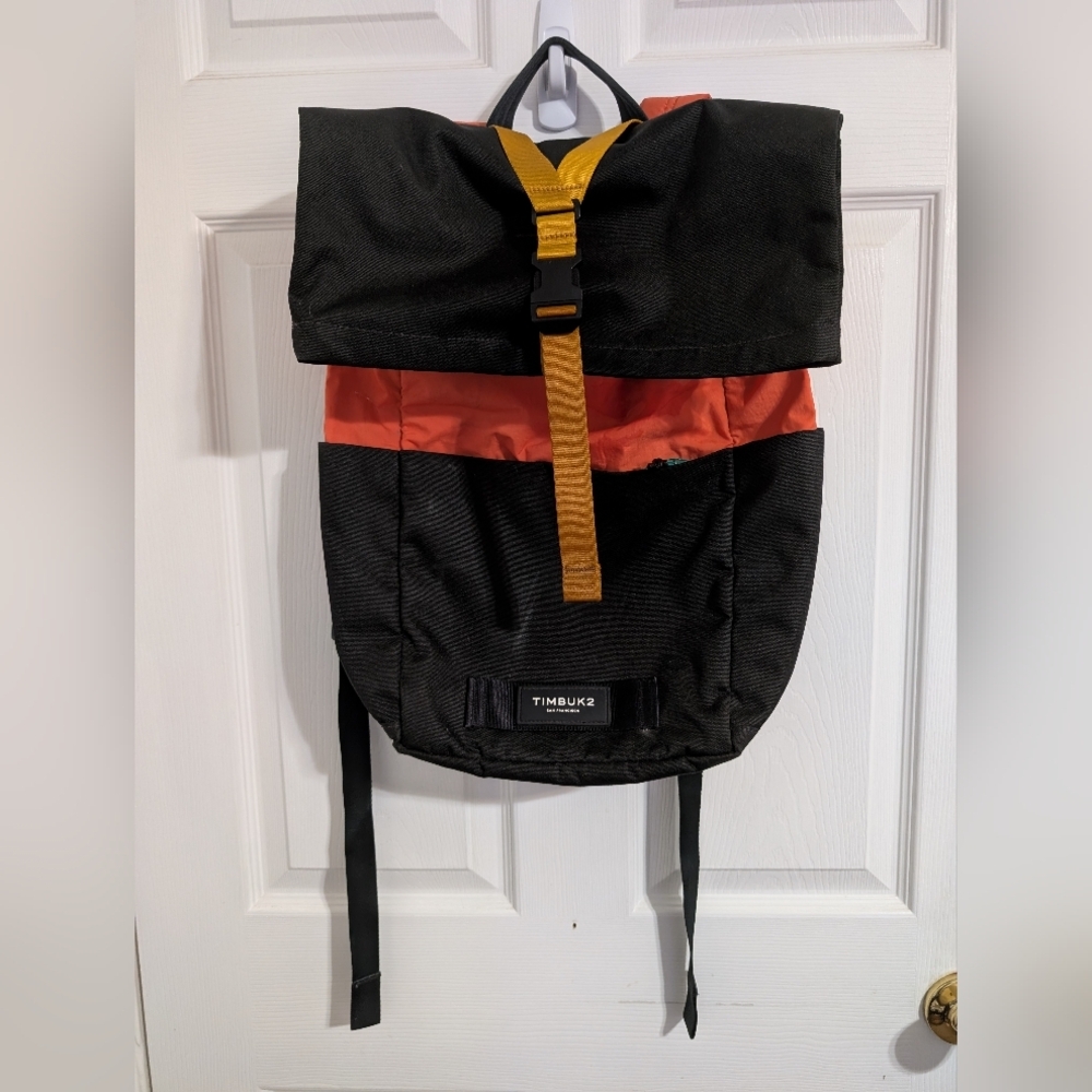 Timbuk2 Mens Bag Backpach Green Orange Hero Pack Laptop Bag